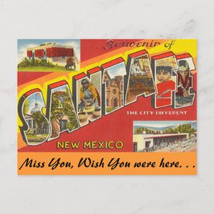 Cartão Postal Souvenir dos Papais noeis Fe