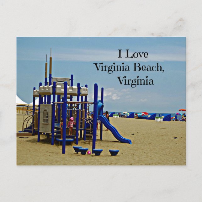 Cartão Postal Souvenir of Virginia Beach, Virgínia (Frente)