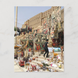 Cartão Postal Souvenirs Em Erbil, Iraque