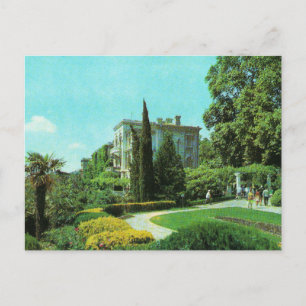 Cartão postal soviético Palácio e Parque Livadia