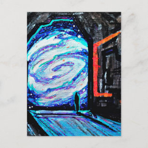 Cartão Postal Sozinho com o Abismo Brilhante