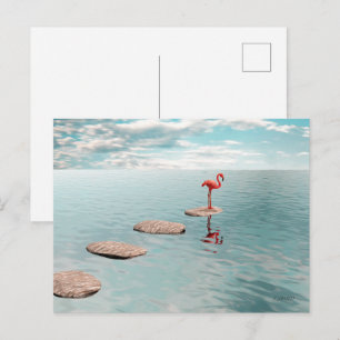 Cartão Postal Sozinho – Equilíbrio Silencioso