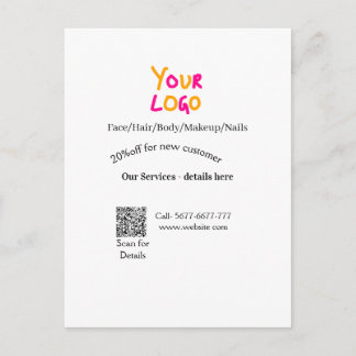 Cartão Postal Spa massage salon discount offer services contact 