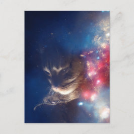 Cartão Postal Space Cat Galaxy