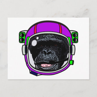 Cartão Postal Space Chimp