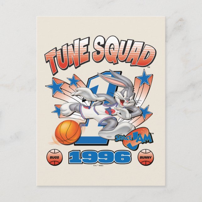 Cartão Postal SPACE JAM™ BUGS BUNNY™ #1 Basketball Graphic (Frente)