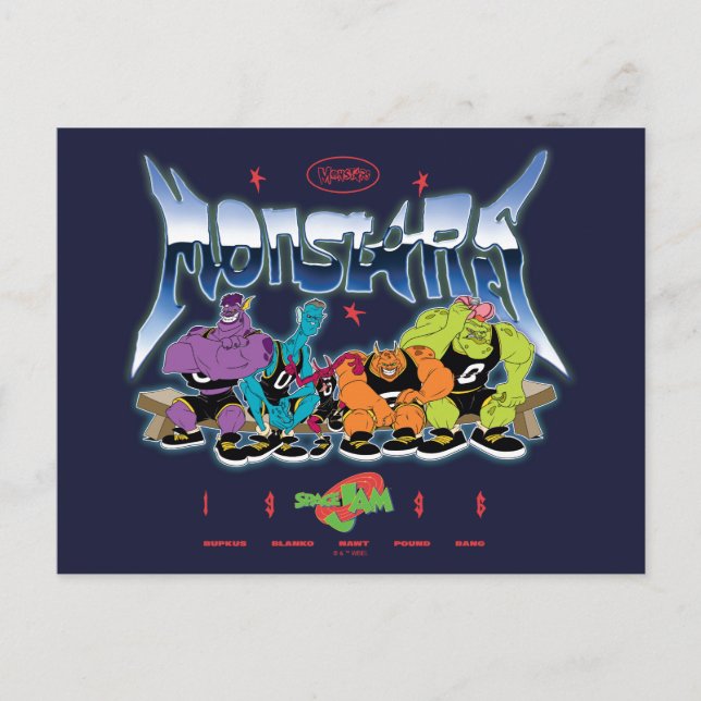 Cartão Postal SPACE JAM™ Monstars 1996 Graphic (Frente)