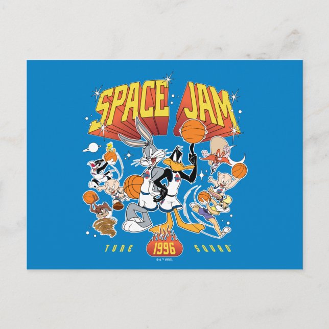 Cartão Postal SPACE JAM™ TUNE SQUAD™ 1996 Gráfico (Frente)