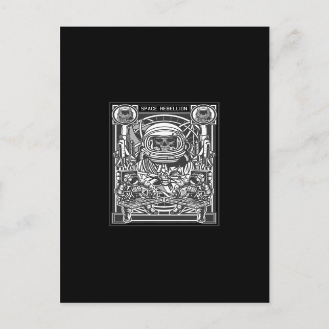 Cartão Postal space rebellion (Frente)