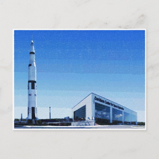 Cartão Postal Space & Rocket Center de Huntsville, Alabama (Frente)