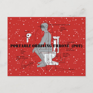 Cartão Postal SPACE TOILET by Jetpackcorps