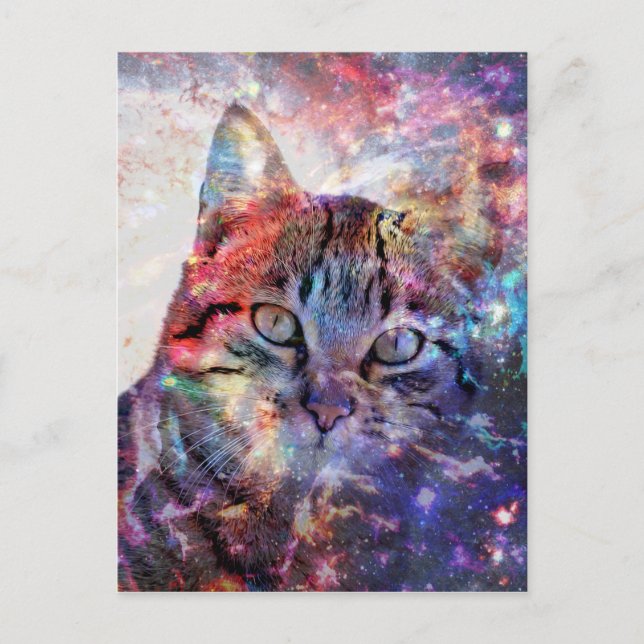 Cartão Postal SpaceCat (Frente)