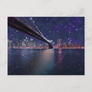 Cartão Postal Spacey Manhattan Skyline