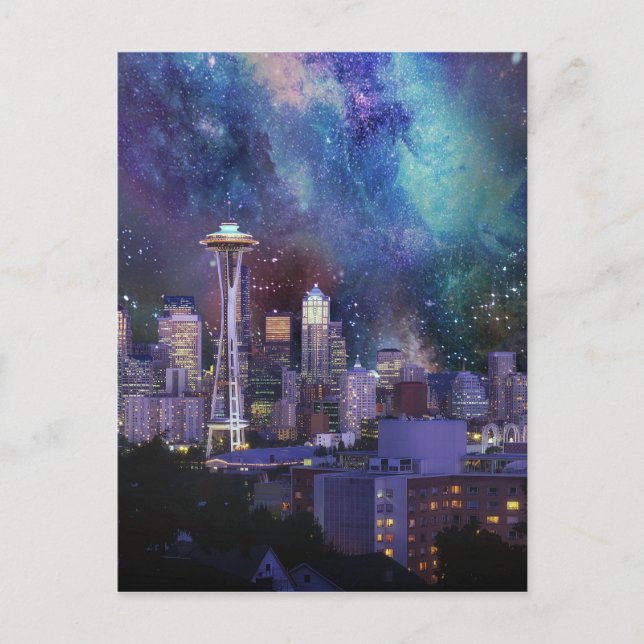 Cartão Postal Spacey Seattle (Frente)