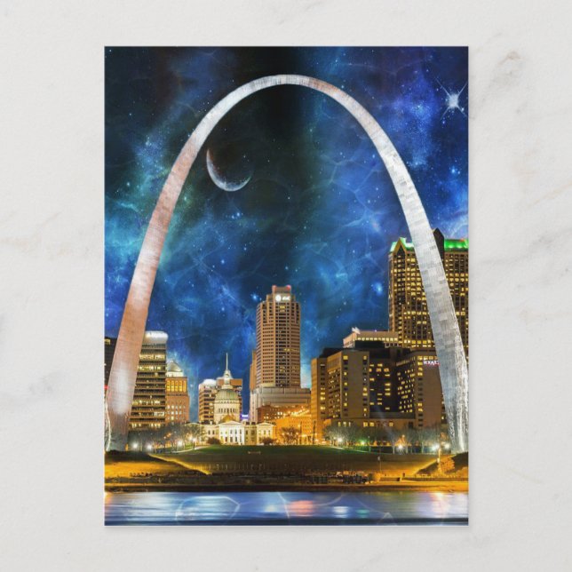 Cartão Postal Spacey St. Louis Skyline (Frente)