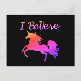 Cartão Postal Sparkly Unicorn