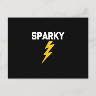 Cartão Postal Sparky Dito Divertido Sarcástico Novidade Eletric