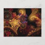 Cartão Postal Spectacle Fractal<br><div class="desc">This abstract fractal design features a complex pattern of colorful swirls and spirals,  circles and lines,  and a variety of other shapes.</div>