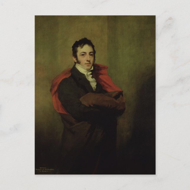 Cartão Postal Spencer, segundo Marquess de Northampton, 1821 (Frente)