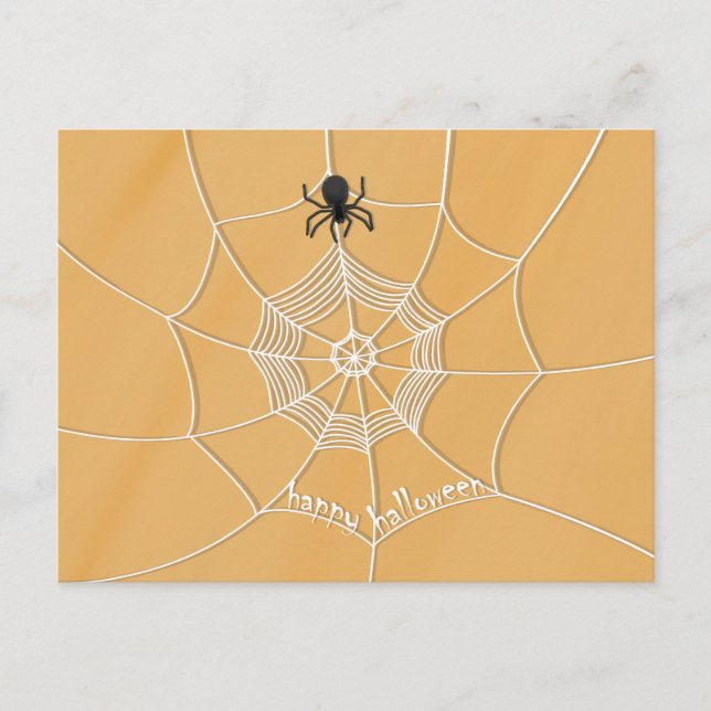 Cartão Postal Spider Spooky na aranha (Frente)