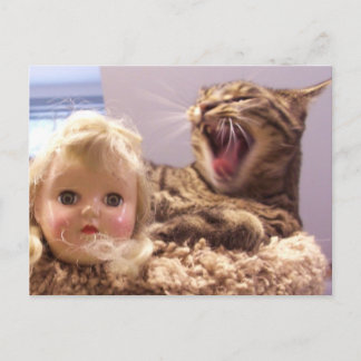 Cartão Postal Spike odeia bonecas