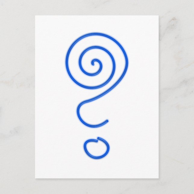 Cartão Postal Spirale Fragezeichen Spiralfragezeichen (Frente)