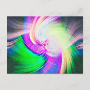 Cartão Postal SPIRALFLUO - Fratura Moderna Colorida Psicedélica