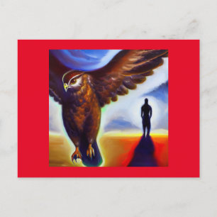 Cartão Postal Spirit Animal Hawk 3