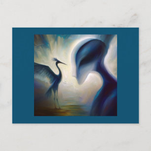Cartão Postal Spirit Animal Heron 1