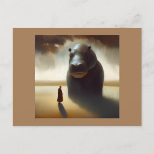 Cartão Postal Spirit Animal Hippopotamus 1