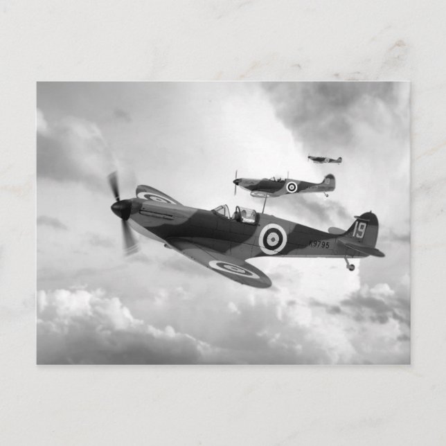 Cartão Postal Spitfire Mk I (Frente)