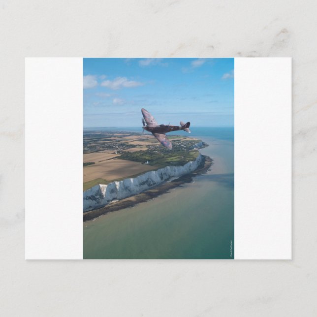 Cartão Postal Spitfire over England (Frente)
