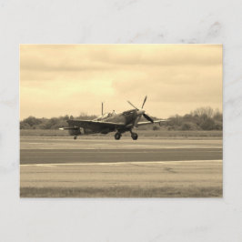 Cartão Postal Spitfire Sepiatone