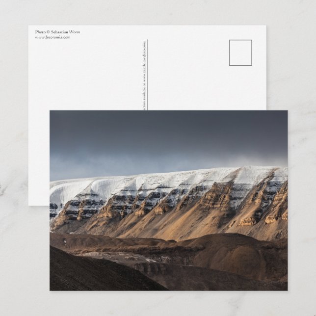 Cartão Postal Spitsbergen Svalbard - Foto: (Frente/Verso)