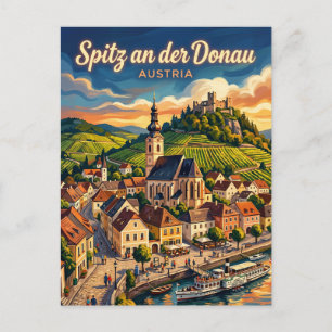 Cartão Postal Spitz an der Donau Áustria