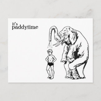 Cartão Postal splash bath post card