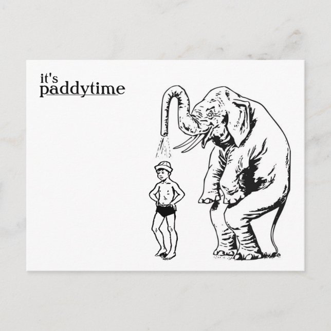 Cartão Postal splash bath post card (Frente)