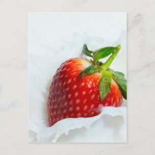 Cartão Postal Splash de Morango