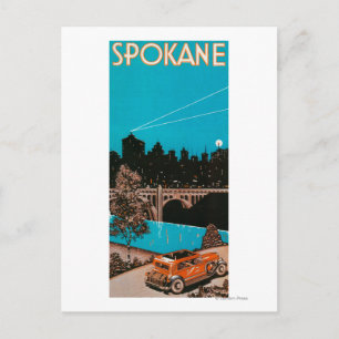 Cartão Postal Spokane Advertising Poster #1Spokane, WA