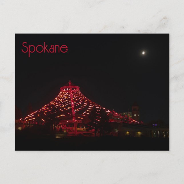 Cartão Postal Spokane Pavilion Riverfront Park Spokane WA (Frente)