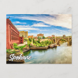 Cartão Postal Spokane, Washington, Estados Unidos