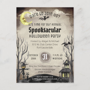 Cartão Postal "Spookeen Figurume Spooktacular Tone Sepia"