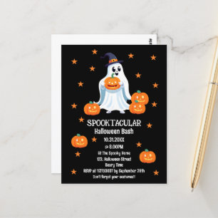 Cartão Postal Spooktacular Halloween Bash Kids