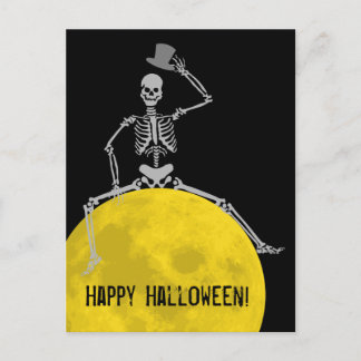 Cartão Postal Spooky BOOO da Lua!