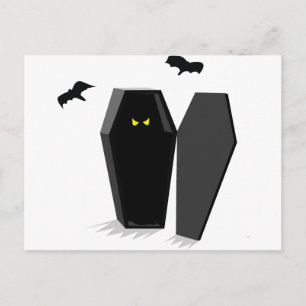 Cartão Postal Spooky Coffin