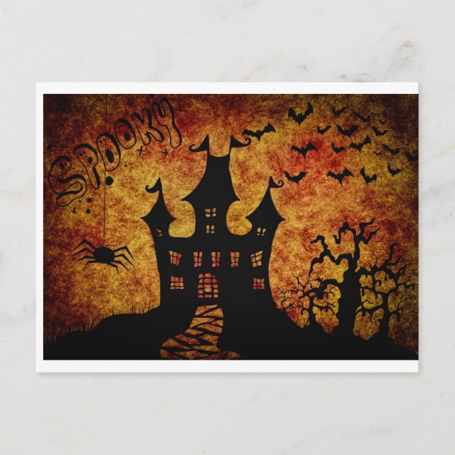 Cartão Postal Spooky Halloween (Frente)
