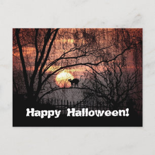 Cartão Postal Spooky Halloween