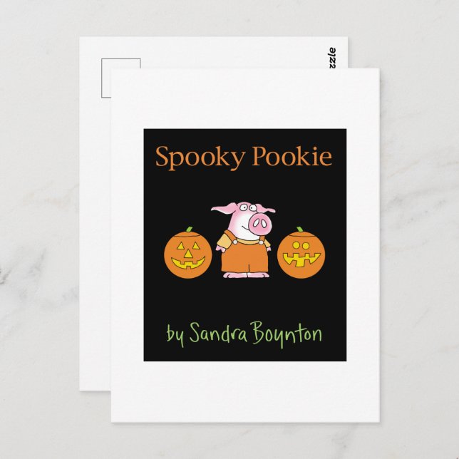 Cartão Postal SPOOKY POOKIE por Sandra Boynton Cartão-postal (Frente/Verso)