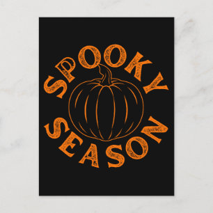 Cartão Postal Spooky Season Pumpkin