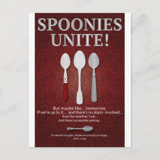 Cartão Postal SPOONIES UNITE! (Vermelha)